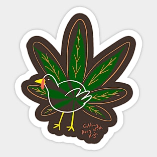 Turkey Pot Leaf Sticker